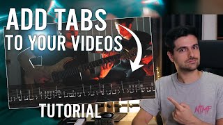 How To Add Tabs To Your Guitar Playthrough Video - Tutorial screenshot 2