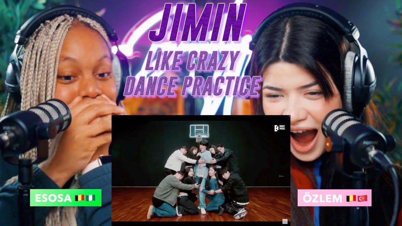 [CHOREOGRAPHY] 지민 (Jimin) 'Like Crazy' Dance Practice reaction