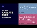 Animating text with Ian Haigh - 2 of 2