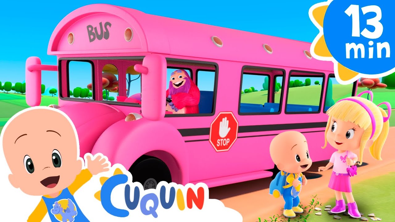 The Wheels on the pink bus + more Nursery Rhymes for children with