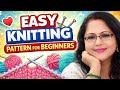 Easy knitting pattern #knitting #beginners #