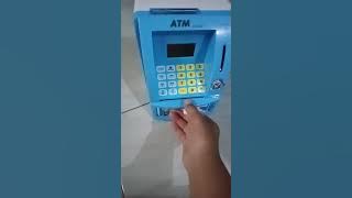 Tutorial cara membuka ATM mainan 😘😘