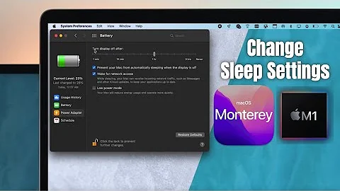 macOS Monterey M1- How To Change Sleep Time Settings! [Stop Automatically Sleeping]