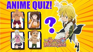 ANIME QUIZ! | Guess the anime characters | Seven Deadly Sins. @brainitquizzes screenshot 1