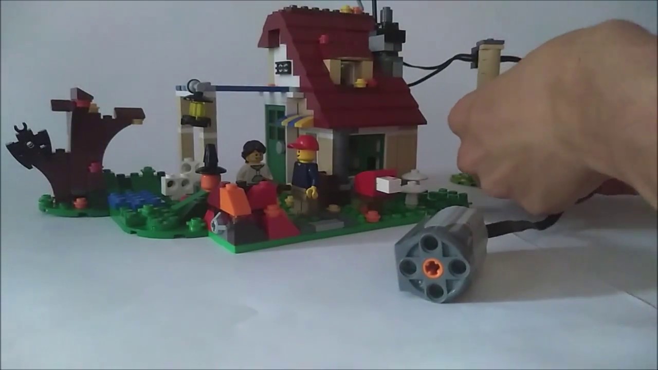 shilling Electrify Ubrugelig Using a LEGO® engine as a dynamo - YouTube