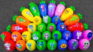 Incredibox Sprunki Clay Figures Hidden in Slime! ASMR Egg Candy Reveal