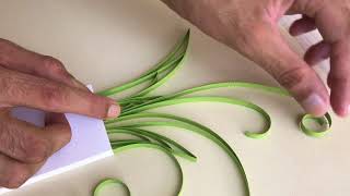 Beautiful quilling paper art | how to make a flower bouquet using quilling paper