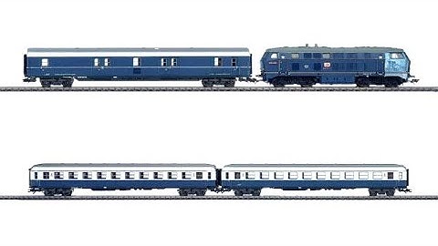 Märklin DB BR 218 473-7 Diesel Locomotive with Musical Adventure "König Ludwig II" Passenger Train