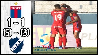 CA Tigre 1(5) ​- (3)1 CA Alvarado | Goles Y Penales Y Resumen | Copa Total Argentina