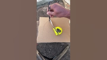 How to draw a circle with a tape measure#shortvideo