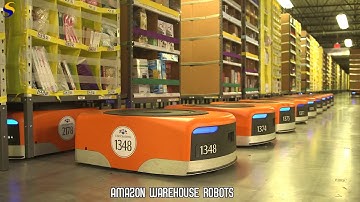 Amazon Warehouse Order Picking Robots