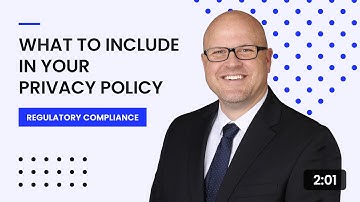 What to Include in Your Privacy Policy