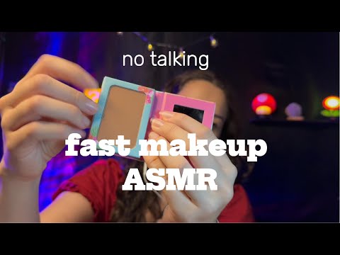 fast makeup ASMR (no talking) | ASMR caseiro e rápido