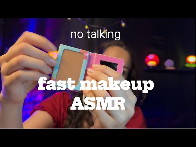 fast makeup ASMR (no talking) | ASMR caseiro e rápido