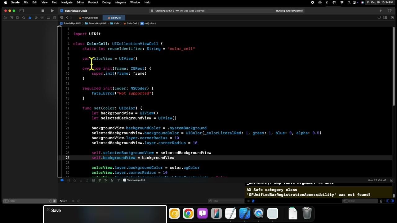 iOS Development with UIKit - 52 - Supporting Item Selection in a ...
