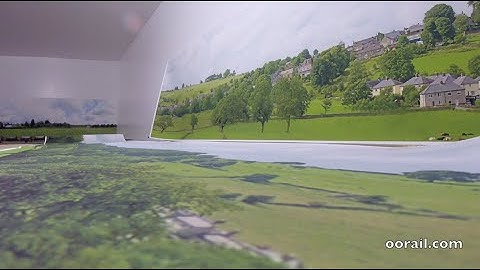 oorail.com | Model Railway Backscenes Part 2 - Old English Village with Hills and Dales