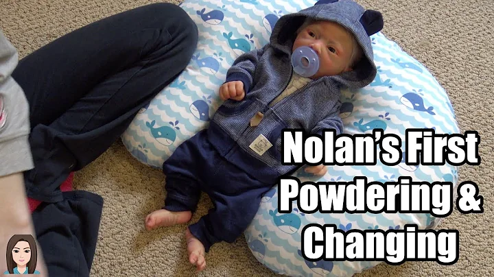 Silicone Baby Nolan's First Powdering & Changing! ...