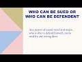 Tort | who May sue  who May Not Sue