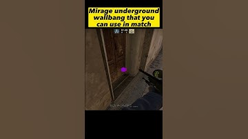 Insane Mirage Underground Wallbang that you can use in match #cs2 #csgo #foryou #csshorts #shorts