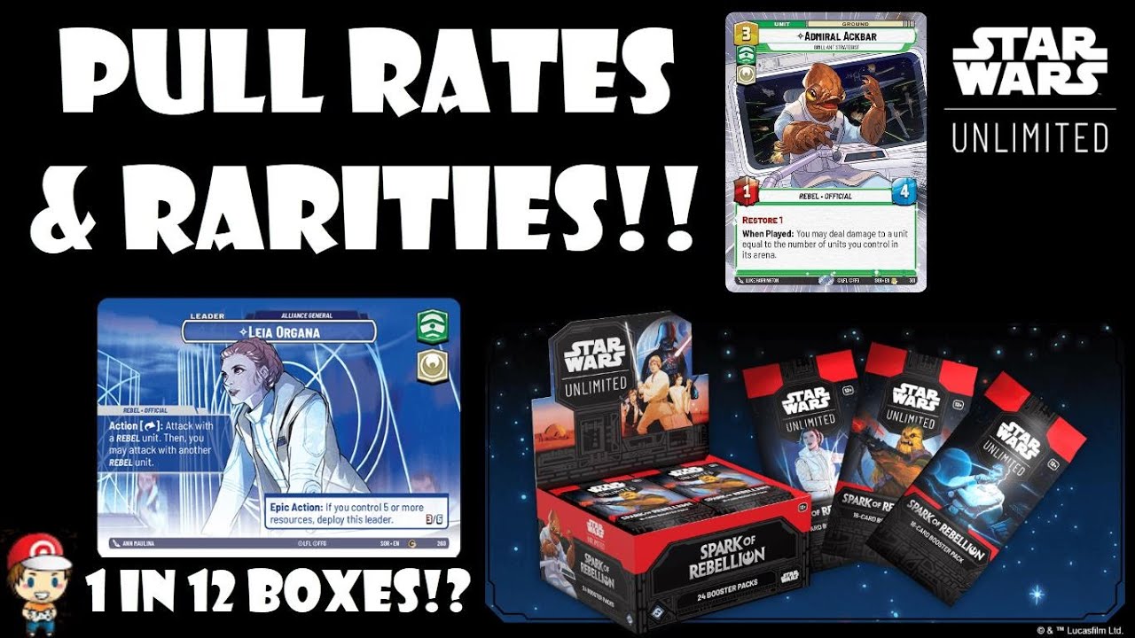 Star Wars Unlimited Pull Rates & Rarities Revealed! New Types of Cards