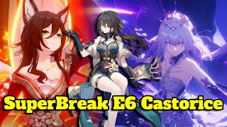 SuperBreak E6 Castorice Team Is Sweet!! Apocalyptic Shadows 3.2 Floor 4 | Honkai Star Rail