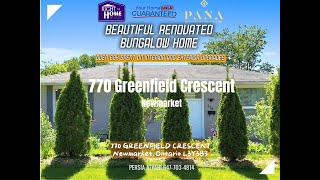 770 GREENFIELD CRESCENTNewmarket, Ontario L3Y3B3 | JUST LISTED! PANA GROUP REALTORS - PERSIA ATYABI
