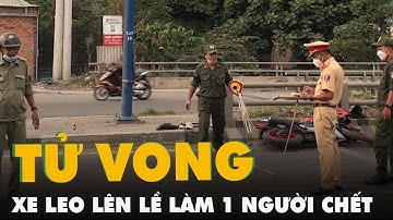 Đoàn xe máy kéo đi "bão" Vũng Tàu, một xe leo lên lề làm một người chết