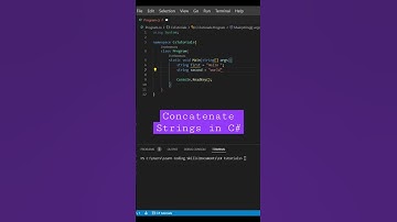 Concatenate Strings in C# #shorts #csharp #programming #coding