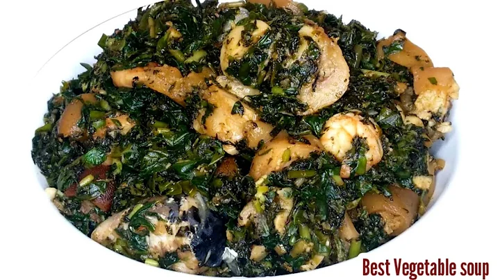 COOK WITH ME: NIGERIAN VEGETABLE SOUP WITH UGU & FRESH WATERLEAF | EDIKANG IKONG,EFO RIRO SOUP