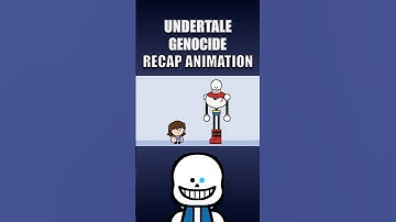 Undertale Genocide Recap Animation #undertale #sans #tobyfox #papyrus #deltarune #animation #shorts