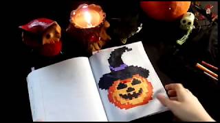Рисуем ТЫКВУ на HALLOWEEN!🎃Как нарисовать тыкву по клеточкам👻Видеоурок#7💀Рисуем с Yulya Meow😻 Рисуем ТЫКВУ на HALLOWEEN!🎃Как нарисовать тыкву по клеточкам👻Видеоурок#7💀Рисуем с Yulya Meow😻
