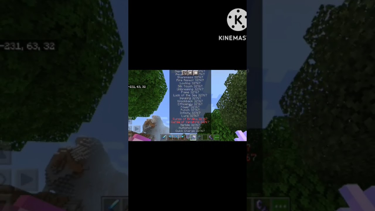 when enchanting level is 32767 in trident is make op 🔱