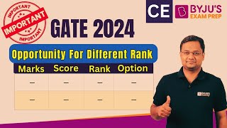GATE 2024 | Civil Engineering | Opportunity For Different Rank | BYJU'S GATE
