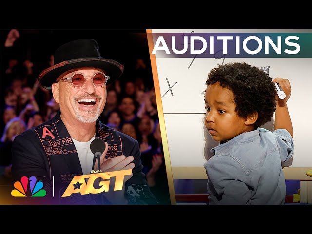 GENIUS 2-Year-Old Baby Dev Is AGT's Youngest Mathematician! | Auditions | AGT 2024 class=