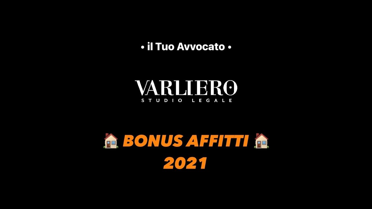 🏠 BONUS AFFITTI 2021 🏠