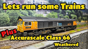 "Amazing Realistic 00 Gauge Model Railway: Detailed Scenery & Weathered Accurascale Class 66