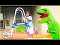 Ryan vs. The Giant Dinosaur Hide and Seek Challenge!