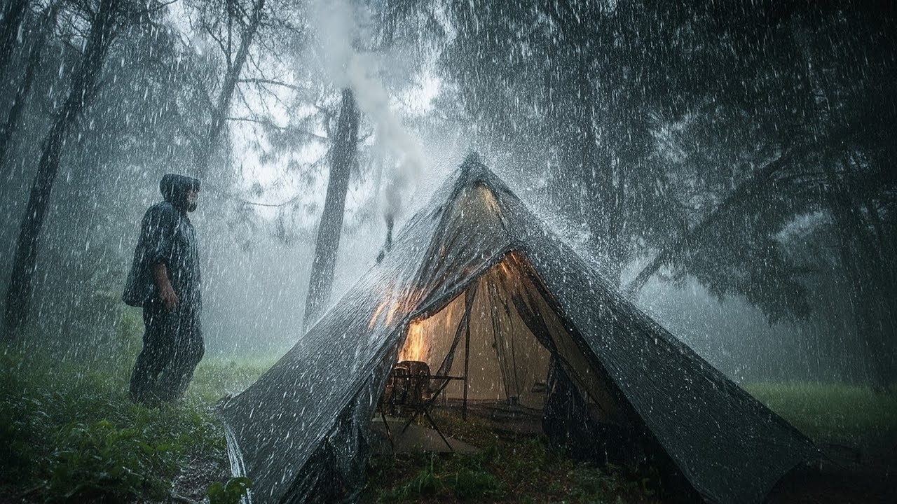 ⛈️ 2 ДНЯ Дождевого Кемпинга 😴 Расслабься под звуки дождя и грома