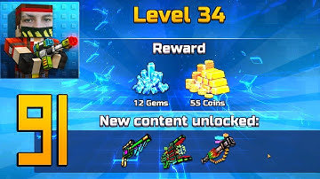 Pixel Gun 3D - Gameplay Walkthrough Part 91 - Level 34