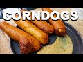 Homemade Corndogs & Honey Mustard
