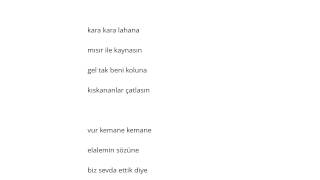 Recebim Vur Kemane Şarkı Sözü