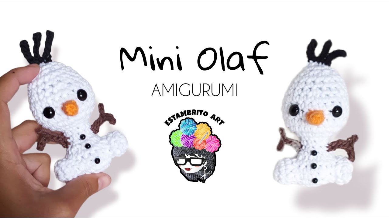 ⛄🌨️MINI OLAF Amigurumi / Estambrito ART