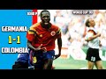 West Germany vs Colombia 1 - 1 Group Stage World Cup 90 HD