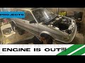 FINALLY! The ENGINE IS OUT! - Austin Maestro Rebuild Part 4