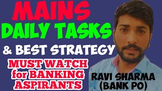 MAINS DAILY TARGETS & Best Strategy || Bank Exams SBI IBPS PO CLERK 2021 || Ravi Sharma (Bank PO)