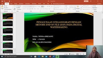 Penggunaan steganografi dengan metode End of File (EOF) pada Digital Watermaking