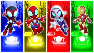 Miles Morales  Spidey Gwen Stacy Iron ManTILES HOP