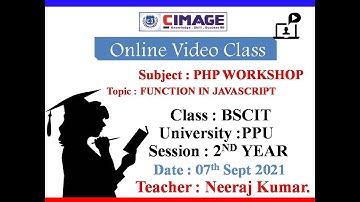 PHP WORKSHOP(FORM HANDLING IN JAVASCRIPT)FOR BSCIT 2ND YEAR,07-09-21