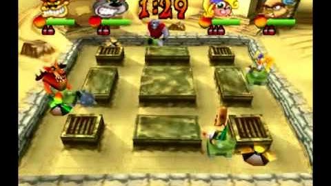 Crash Bash - Warp Room 2: Crystal Cave - 18) Desert Fox Lv. 1