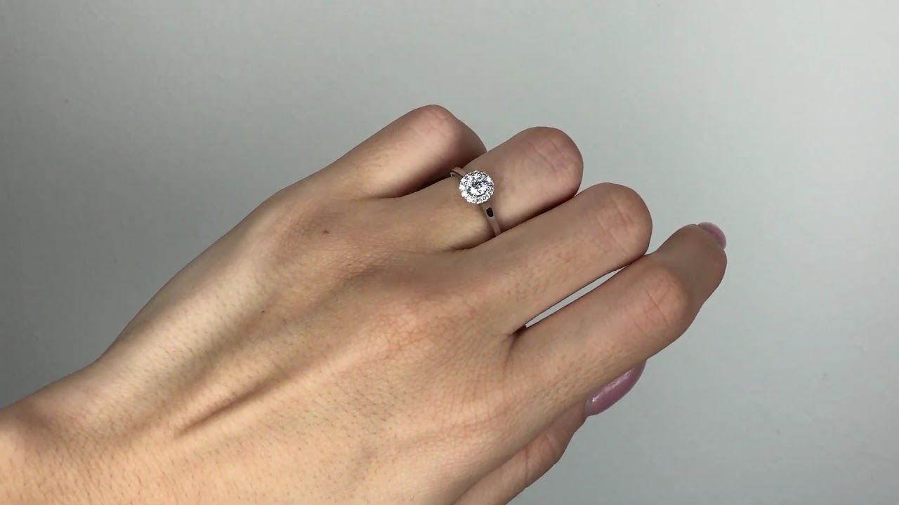 Μονόπετρο Δαχτυλίδι ροζέτα με διαμάντια AS1063 | Haritidis Jewelry